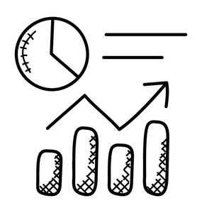 数据分析平面矢量图标
