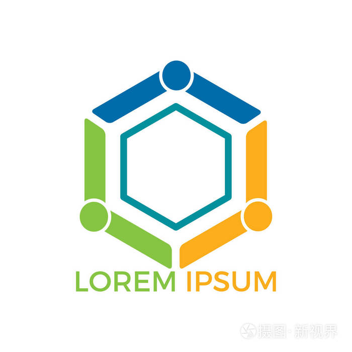 团队合作的象征.社会标志.伙伴关系人员