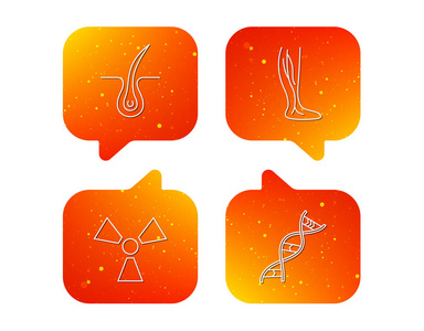 届静脉学 trichology 和 Dna 的图标