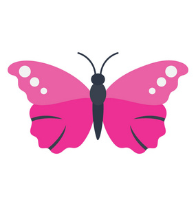 用图形形态蝴蝶图标描绘的园林昆虫