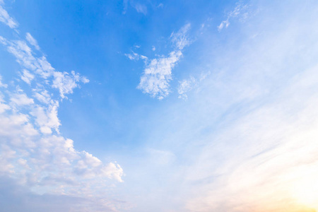 日落之间的天空