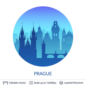 布拉格著名城市景观