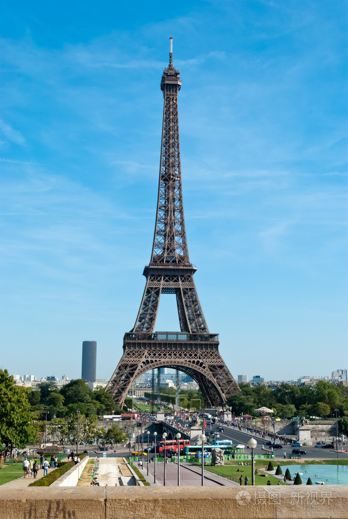 埃菲尔铁塔埃菲尔铁塔视图从巴黎特罗卡德罗