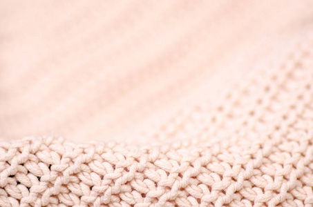 针织羊毛纺织品特写红色和黄色针织纺织品的背景