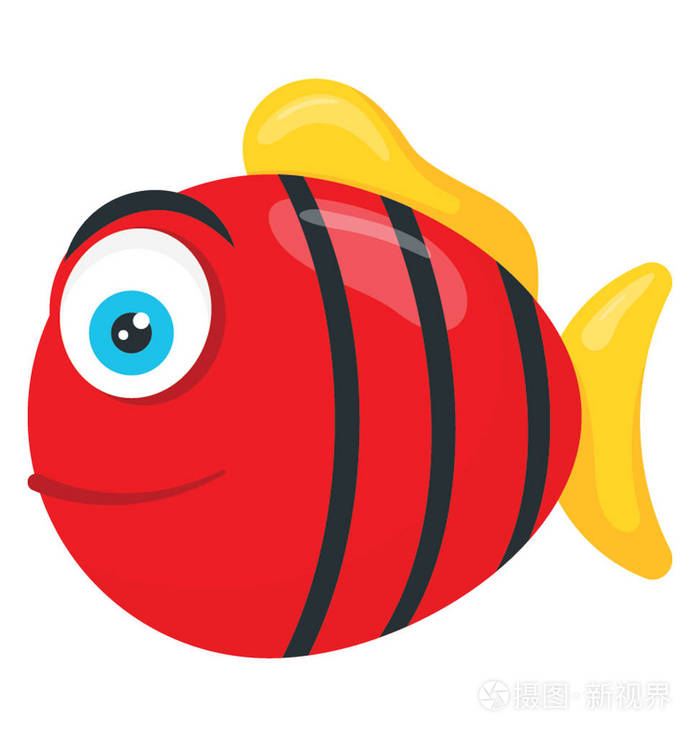 红色虎钩带和鼻的红颜色宠物鱼