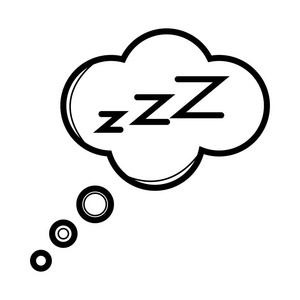 睡眠 zzz 图标插图照片