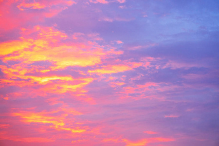 七彩日落cloudsfor 背景下日落后的七彩天空暮光天空照片