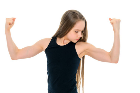 肌肉小女孩图片