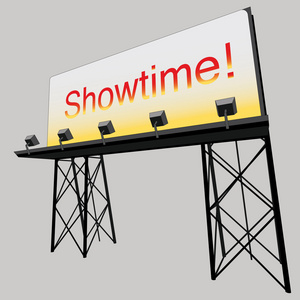 广告广告牌 showtime 面板上黑施工