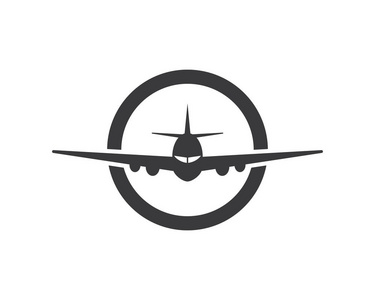 飞机图标矢量插图设计徽标模板