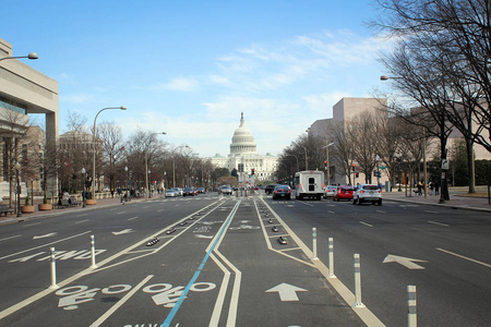 美国国会大厦街景, 华盛顿特区, 美国