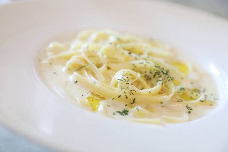 意大利菜, fettucini 意大利面和奶酪