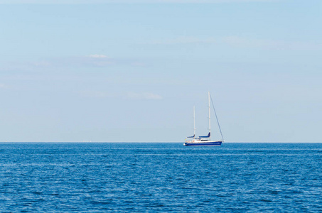 Odesa 海白色游艇海景