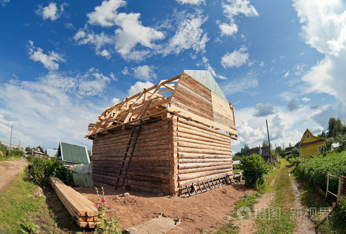 建设的一个新的木房子