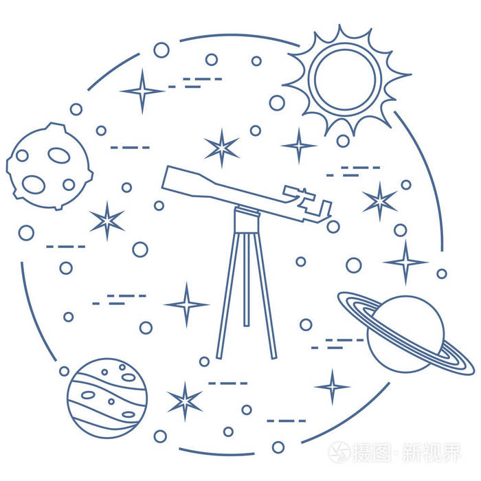天文学插画-正版商用图片055uk0-摄图新视界