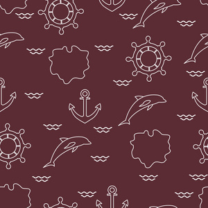 蓝白色海豚夏季图片