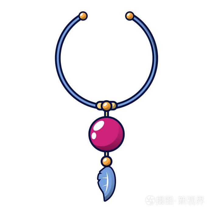 卡通风格项链图标