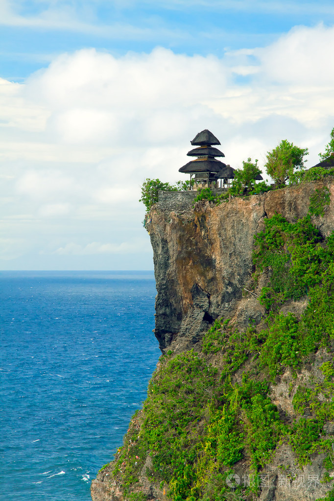 普拉乌鲁瓦图寺,巴厘岛,印度尼西亚的视图