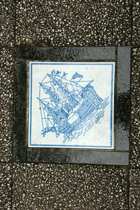艺术地板瓷砖横滨，日本