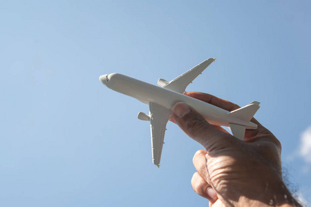 手举行飞机图片