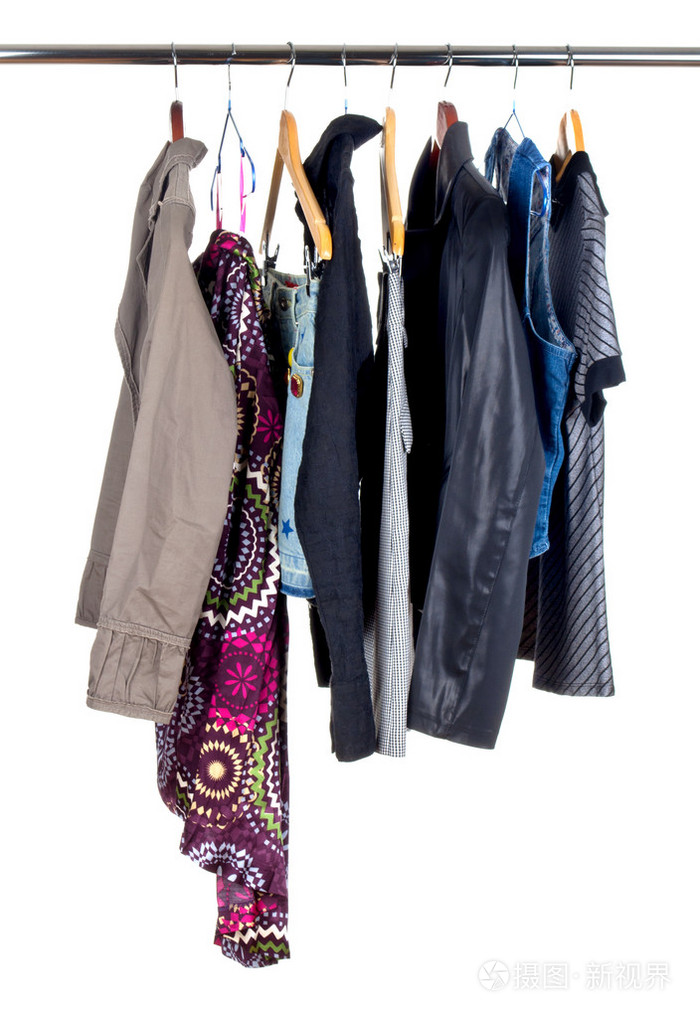 时尚炫彩衣物挂上显示