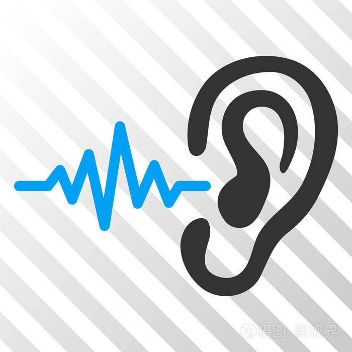 听觉矢量eps图标