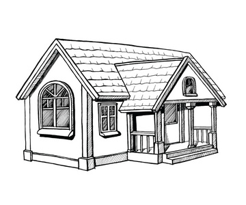 素描头像透视图图片