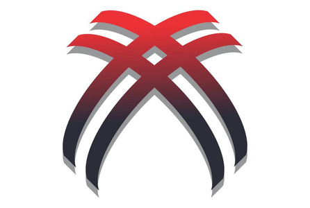 红色标记会徽红色哈希标记标志, 字母 x照片