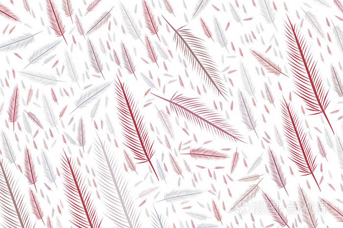 羽毛的插图.适合网页, 墙纸, 平面设计, 目录, 纹理或背景.