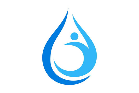 水与生命水生命抽象徽标照片