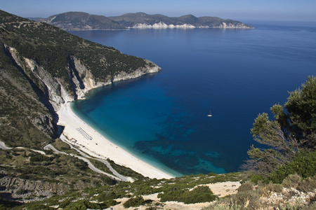 mirtos 海滩在入的希腊小岛