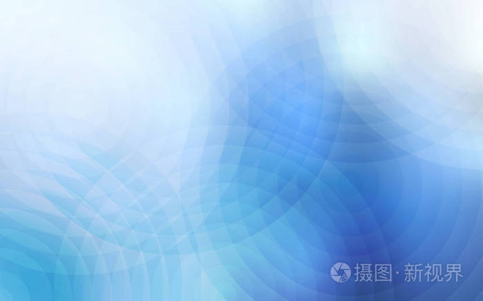 浅蓝色矢量盖有斑点.插图与一套闪亮多彩的抽象圆圈.