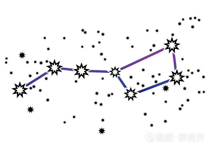 北斗七星抽象图片