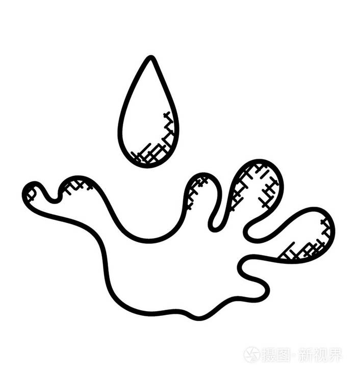 液滴平面矢量图标插画-正版商用图片057g01-摄图新视界