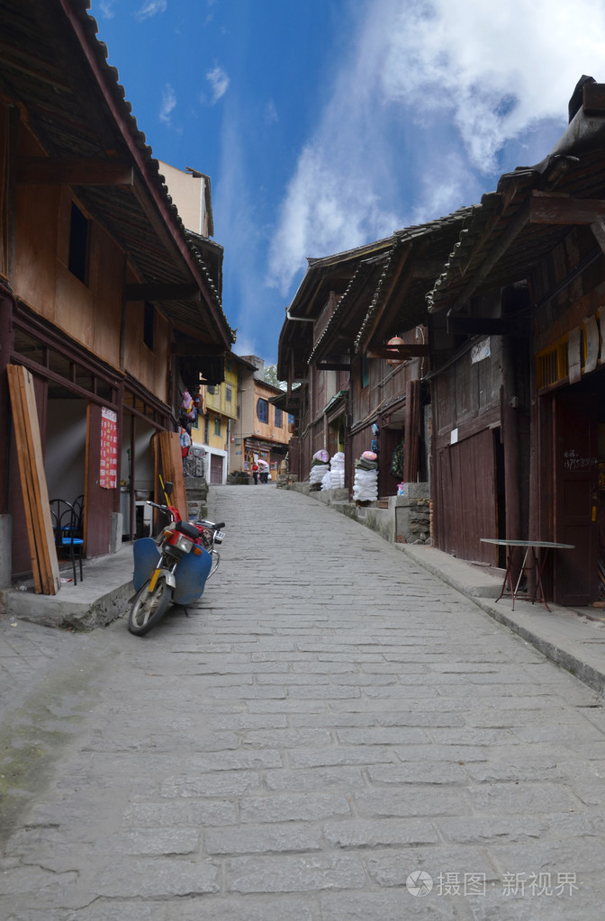 中国古老的街道上照片-正版商用图片057jzj-摄图新视界