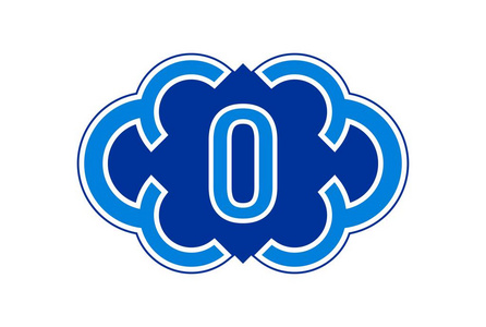 字母 O 徽标图标矢量概念