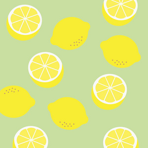 图案与柠檬。明亮的夏日设计。柠檬背景纹理
