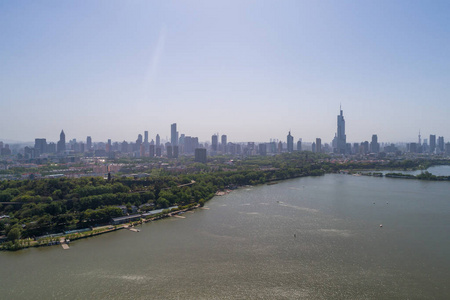 鸟瞰南京城市建筑景观图片