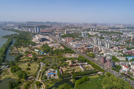 鸟瞰南京城市建筑景观图片