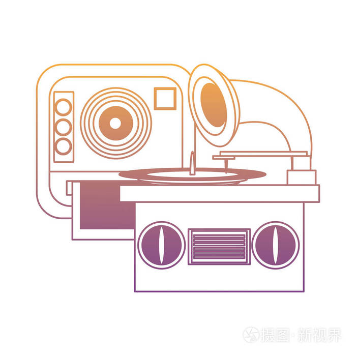 复古留声机设计
