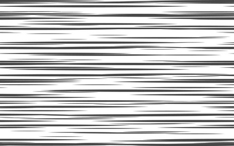 水平速度线模式。无缝的背景。白色背景上的黑色矢量元素