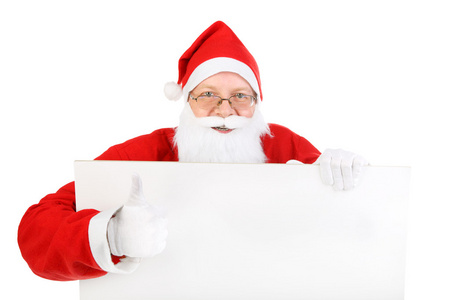 圣诞老人与空白纸张