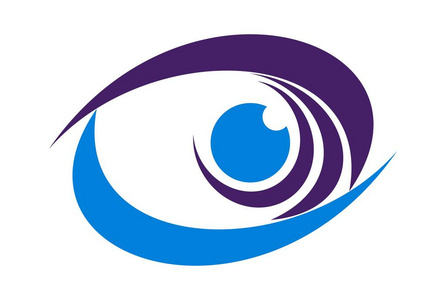 现代眼睛标志设计矢量模板.创意图标眼视觉标识概念.