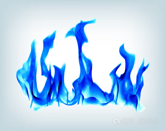 蓝色火焰火点烧矢量背景