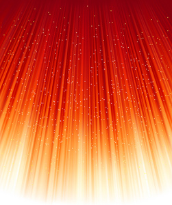 关于红金色的光线的魔法星星.矢量照片