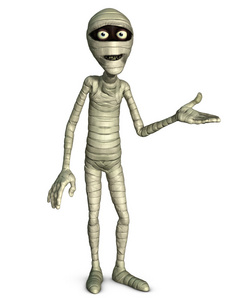 恐怖卡通人物的面孔, 德古拉, 弗兰肯斯坦和木乃伊万圣节快乐卡片与