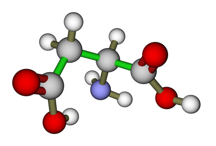 氨基酸天门冬氨酸分子