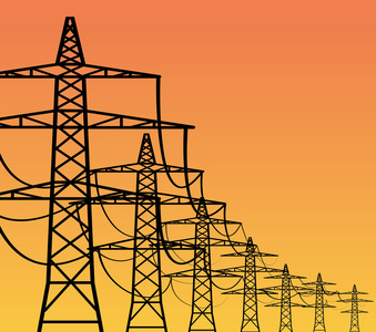 电力塔图片-电力塔素材-电力塔插画-摄图新视界