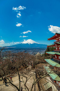 日本富士山红塔 Shimoyoshida 神社