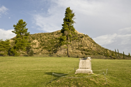 kronios 山在古代奥林匹亚，希腊